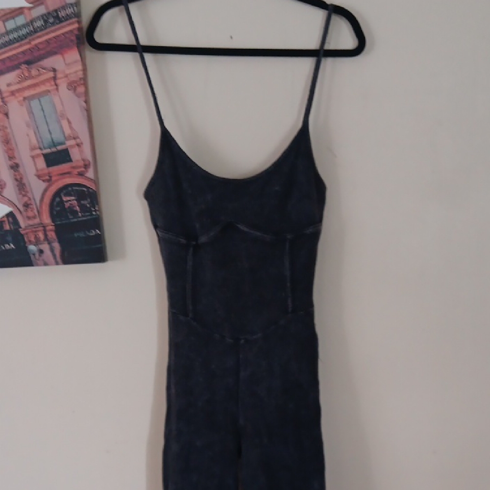 Stylish Black Spaghetti Strap Jumpsuit